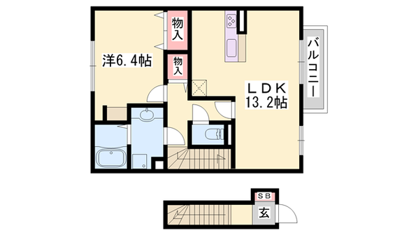 ブロッサムの物件間取画像